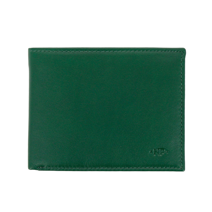 Nuvola leather classic men's leather wallet with door holder and credit card holder