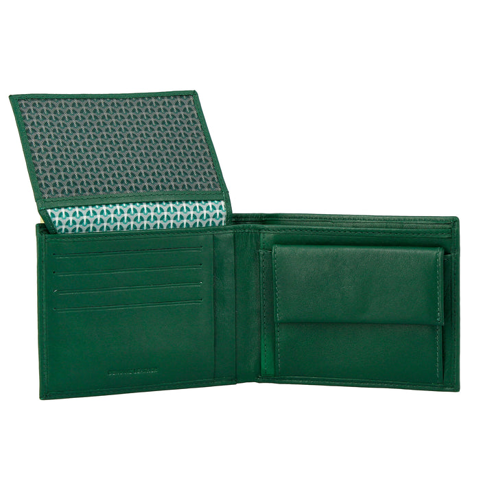 Nuvola leather classic men's leather wallet with door holder and credit card holder