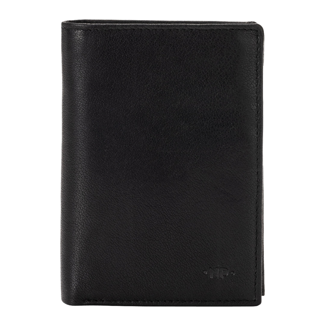 Nuvola leather vertical menu wallet in leather leather with holder 12 cards holder pockets and internal zip