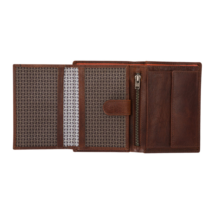 Nuvola leather vertical menu wallet in leather leather with holder 12 cards holder pockets and internal zip