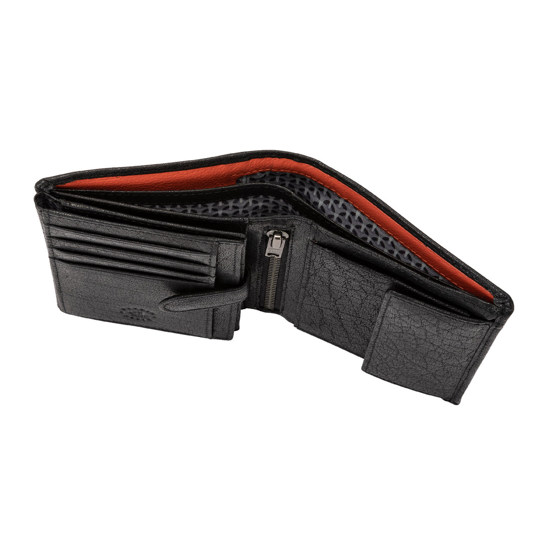 Nuvola leather vertical menu wallet in leather leather with holder 12 cards holder pockets and internal zip
