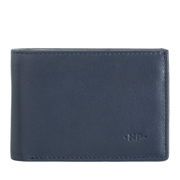 Nuvola leather mini small men's wallet in nappa nappa jacket pocket jacket with door holder