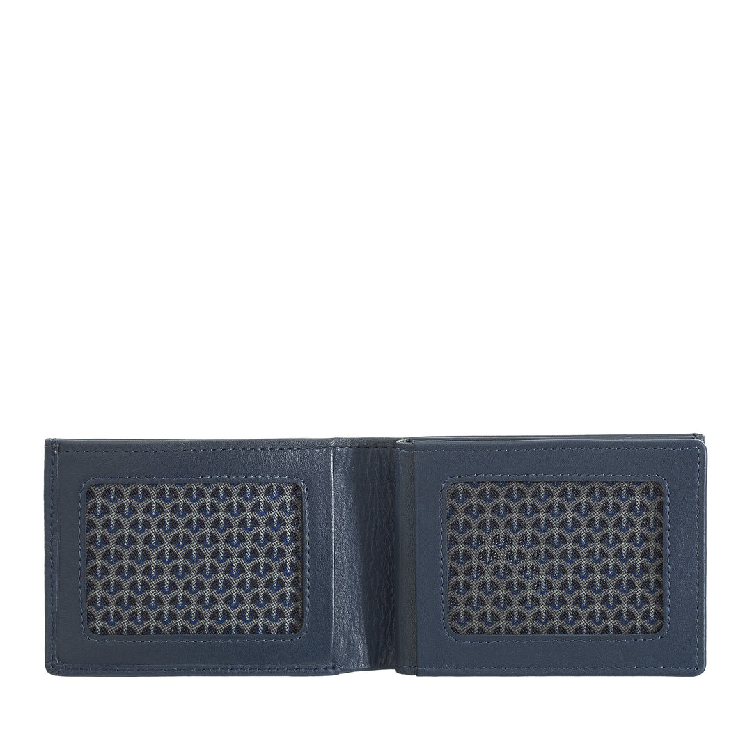 Nuvola leather mini small men's wallet in nappa nappa jacket pocket jacket with door holder