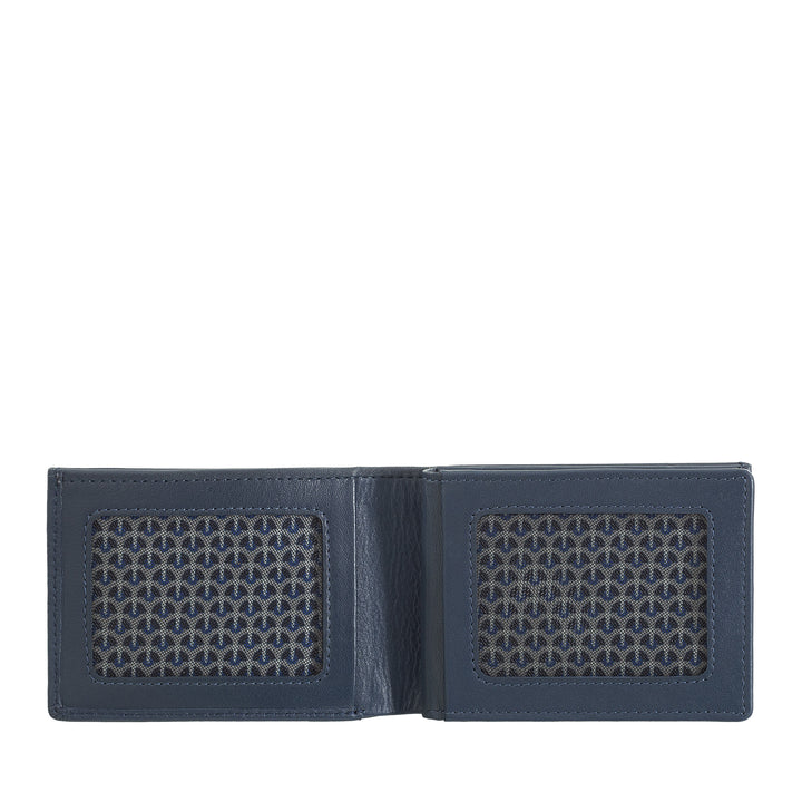 Nuvola leather mini small men's wallet in nappa nappa jacket pocket jacket with door holder
