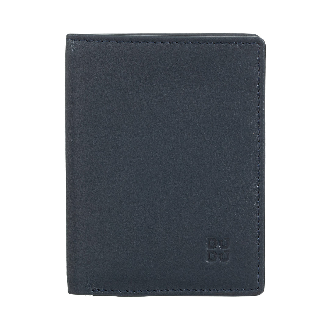 Dudu Men's Leather Wallet, Slim Men's Wallet med kreditkortindehaver, Cash Case Holder, Lille og kompakt, med RFID -beskyttelse