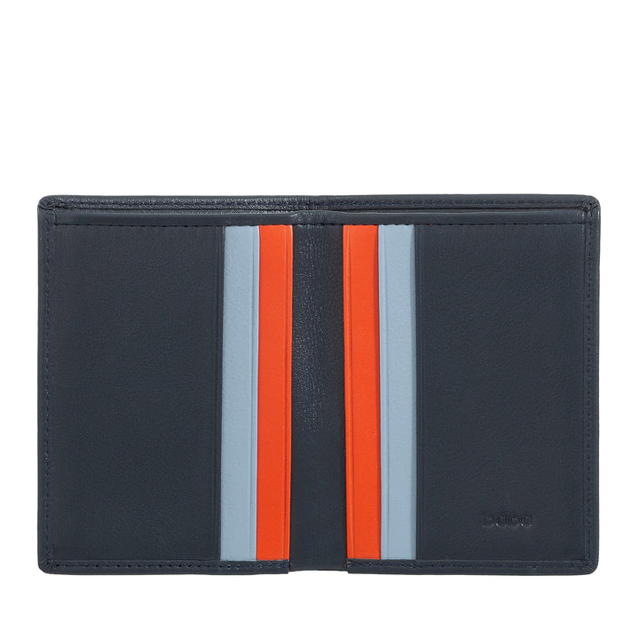 Dudu Men's Leather Wallet, Slim Men's Wallet med kreditkortindehaver, Cash Case Holder, Lille og kompakt, med RFID -beskyttelse