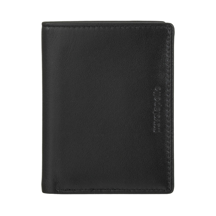Nuvola Pelle mænds lille læderpung, Kompakt kortholder, Seddelholder, Bifold Pocket Wallet, Slankt Design