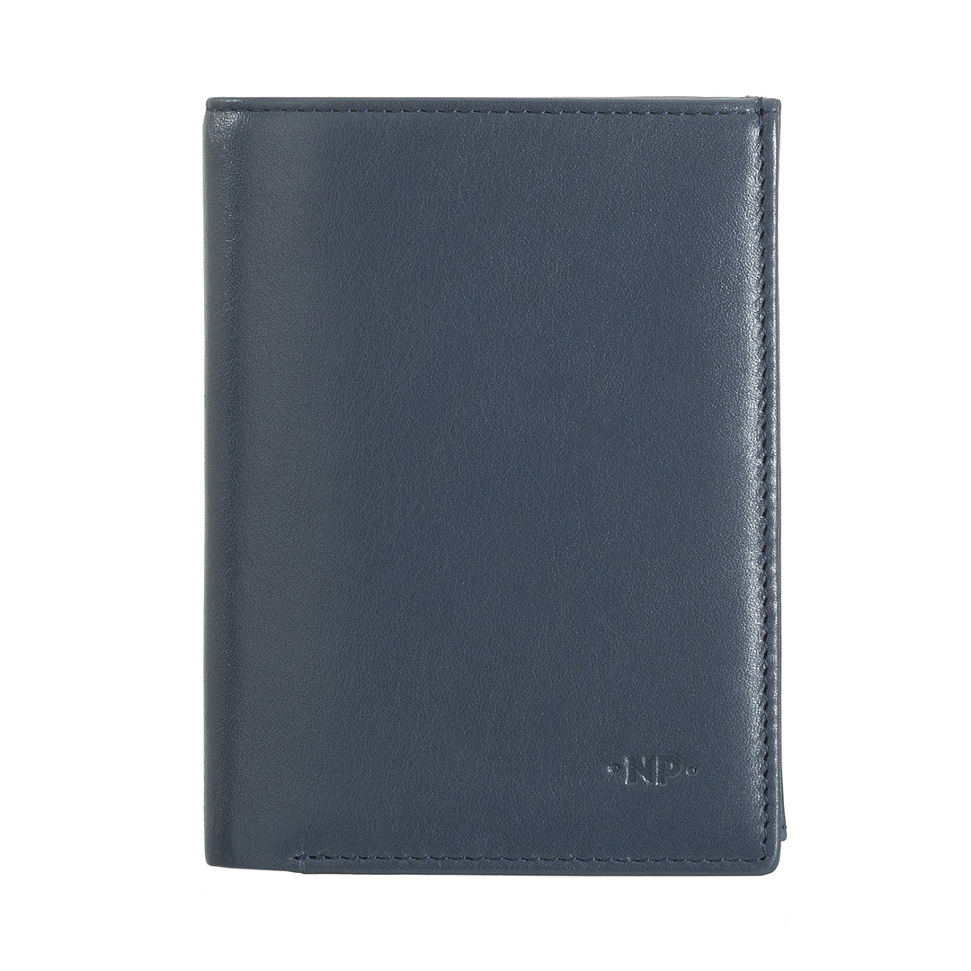 Nuvola leather vertical portfolio man in nappa leather with door holder and credit card holder