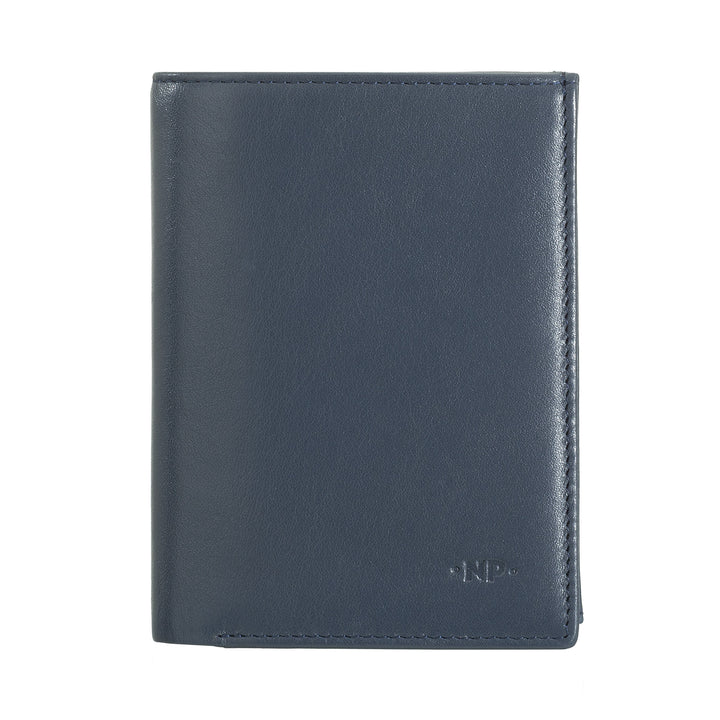 Nuvola leather vertical portfolio man in nappa leather with door holder and credit card holder