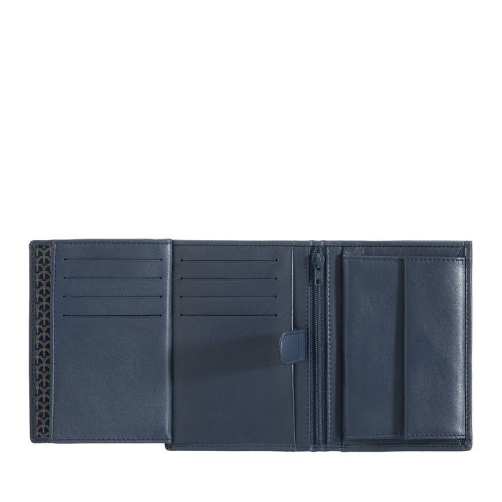 Nuvola leather vertical portfolio man in nappa leather with door holder and credit card holder