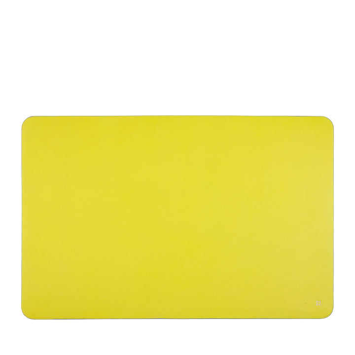 DUDU underbow Desk Office in two-tone leather 61x40 cm, Double-Face Raisable, Soft non-slip without seams