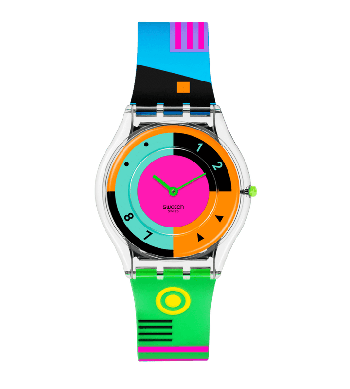 Swatch orologio NEON HOT RACER Originals Skin 34mm SS08K119 - Capodagli 1937