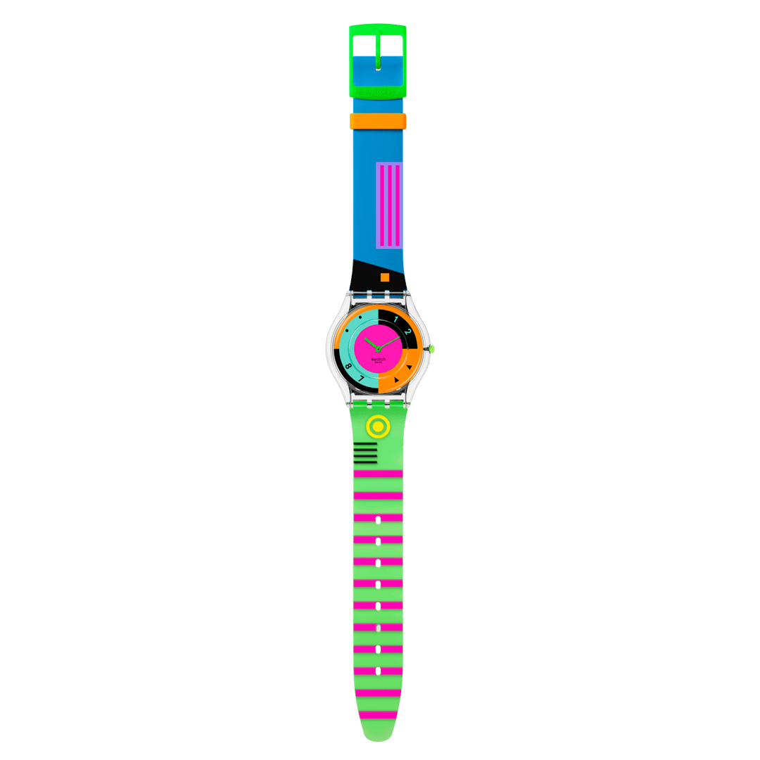 Swatch orologio NEON HOT RACER Originals Skin 34mm SS08K119 - Capodagli 1937