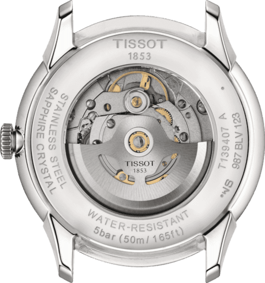 Tissot orologio Chemin Des Tourelles Powermatic 80 42mm avorio automatico acciaio T139.407.16.261.00 - Capodagli 1937