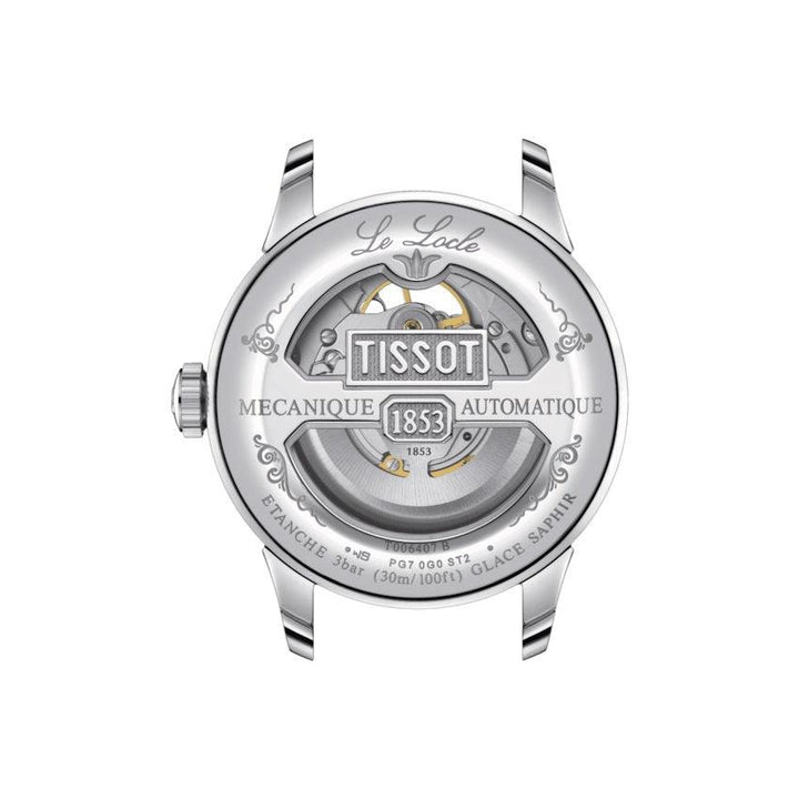 Tissot orologio Le Locle Powermatic 80 Open Heart 39mm argento automatico acciaio T006.407.16.033.01 - Capodagli 1937