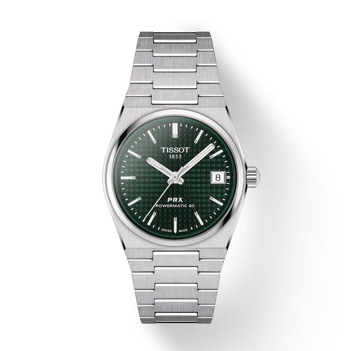 Tissot orologio PRX Powermatic 80 35mm verde automatico acciaio T137.207.11.091.00 - Capodagli 1937