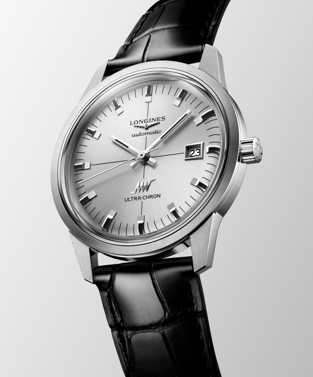 Longines watch Ultra-Chron Classic 37mm silver automatic steel L2.537.4.72.2