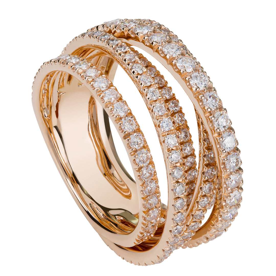 Golay pave diamond wire band ring APV020DI4-18026110115