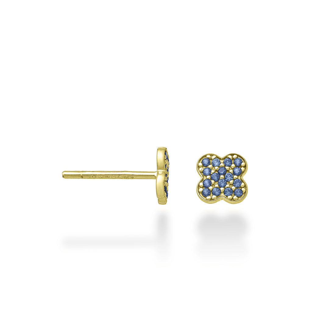 Mikiko oder 18 Karat vierblättriges Kleeblatt-Saphir, 0,24 ct Gelbgold MO5145O1ZFR