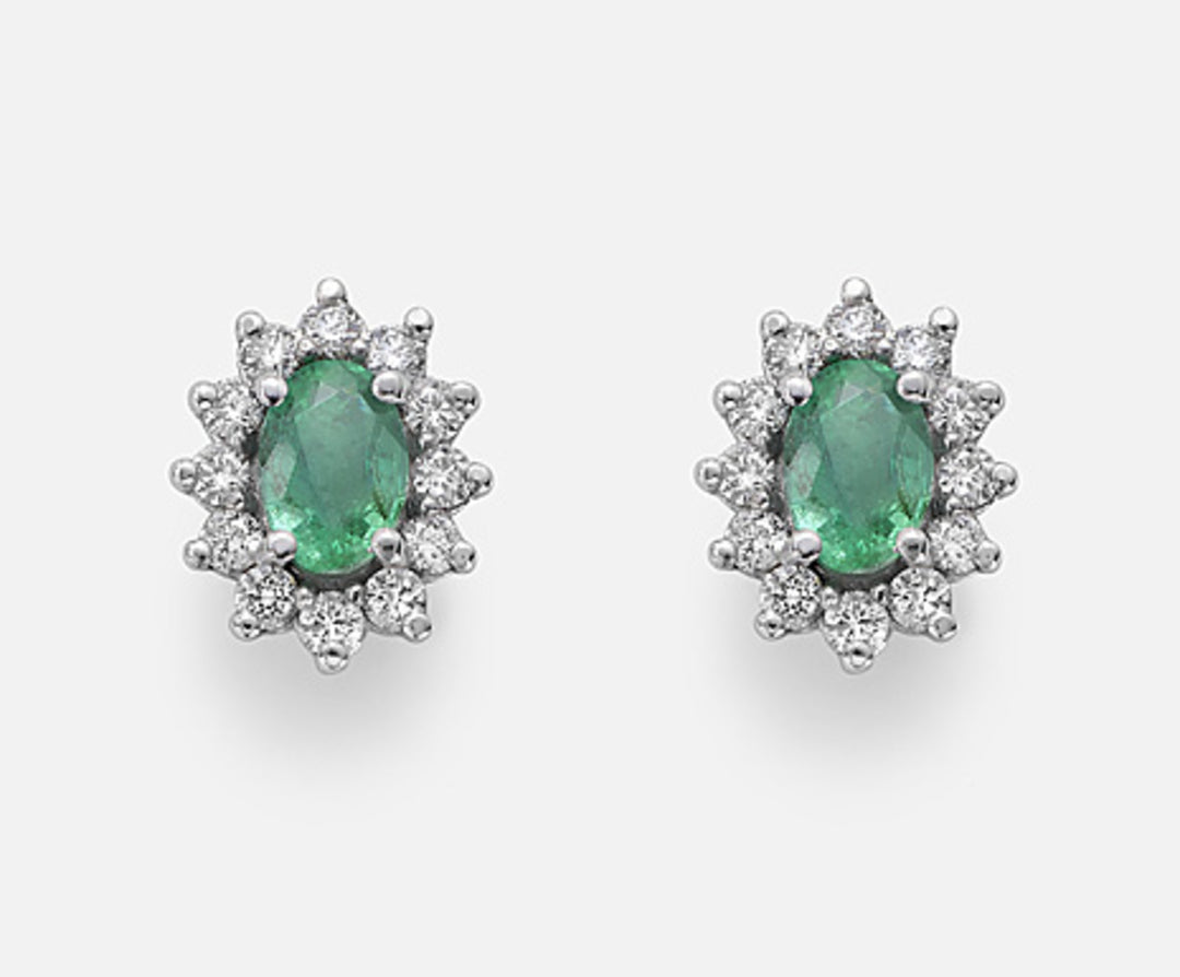 Nihama oder 9k Smaragd Nr. oval 6x4 ct.0,84 Durchm. 0,46 ct NO5030R4SMN084