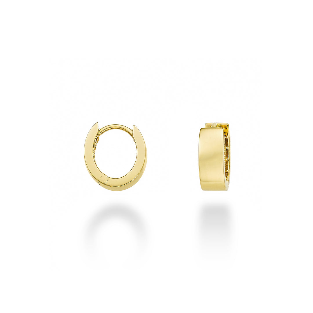 Ovaler Diam aus Nihama oder 18 Karat Gelbgold. int. 0,90 x 0,70 cm NO5095O1OVAL