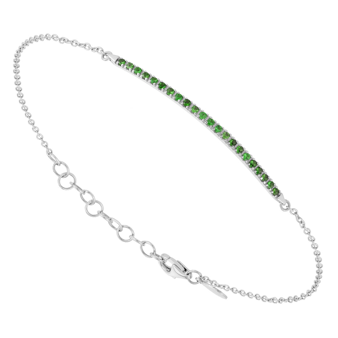 Golay bracelet with tsavorite bar BGE002-1TZV