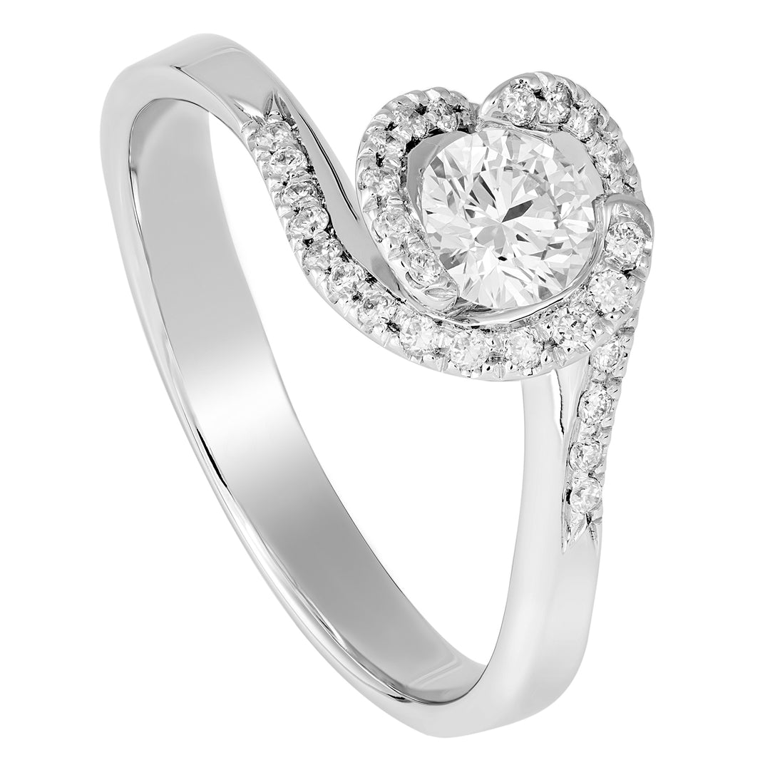 World Diamond Group purple solitaire with outline ASLC004WDI-18030110042