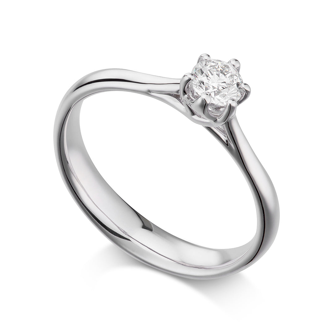 World Diamond Group solitaire ring med 6 ben ASL040DI-26064110080