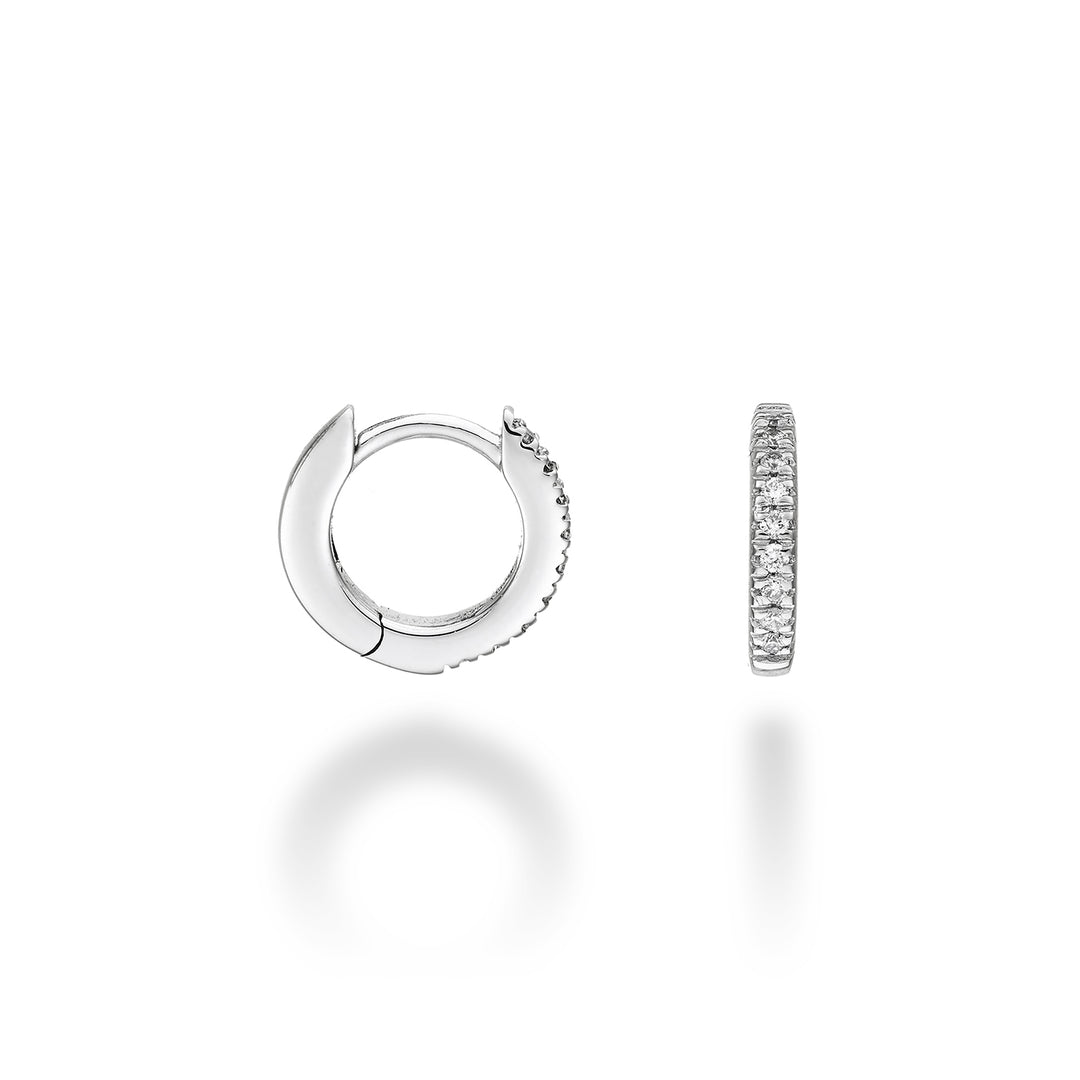 Nihama eller 18k ct.0.09 storlek 1 vitguld diam. öster. 10mm NO5077O4BR009-1