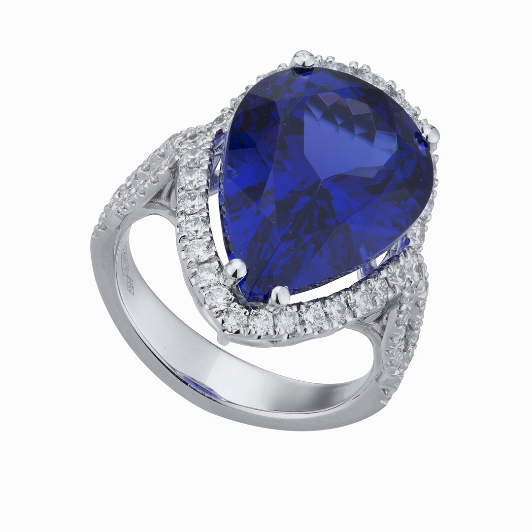 World Diamond Group ring diamonds and tanzanite drop 13x18 ACLC19DTZ1318-22209110134
