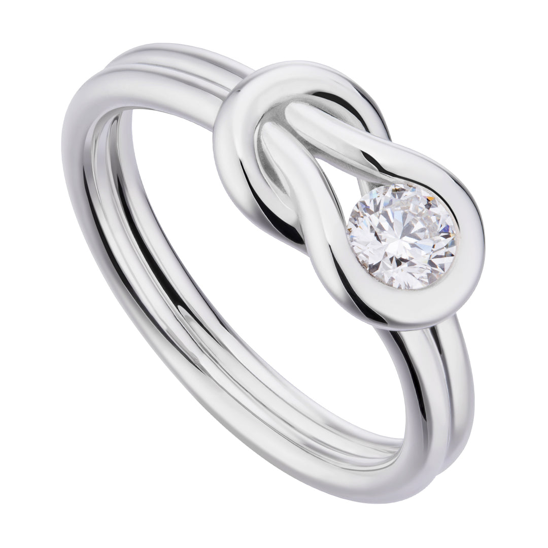 World Diamond Group fm encordia ring smooth knot ct.0.40-0.49 ASLFM011DI5-19077110044