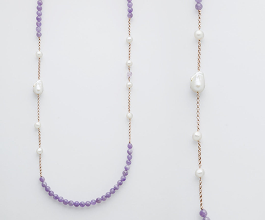 Mikiko cl ag925 fw bar 10/11 14/15 lavendel amethyst 8mm. MD7540A3LAVENDEL