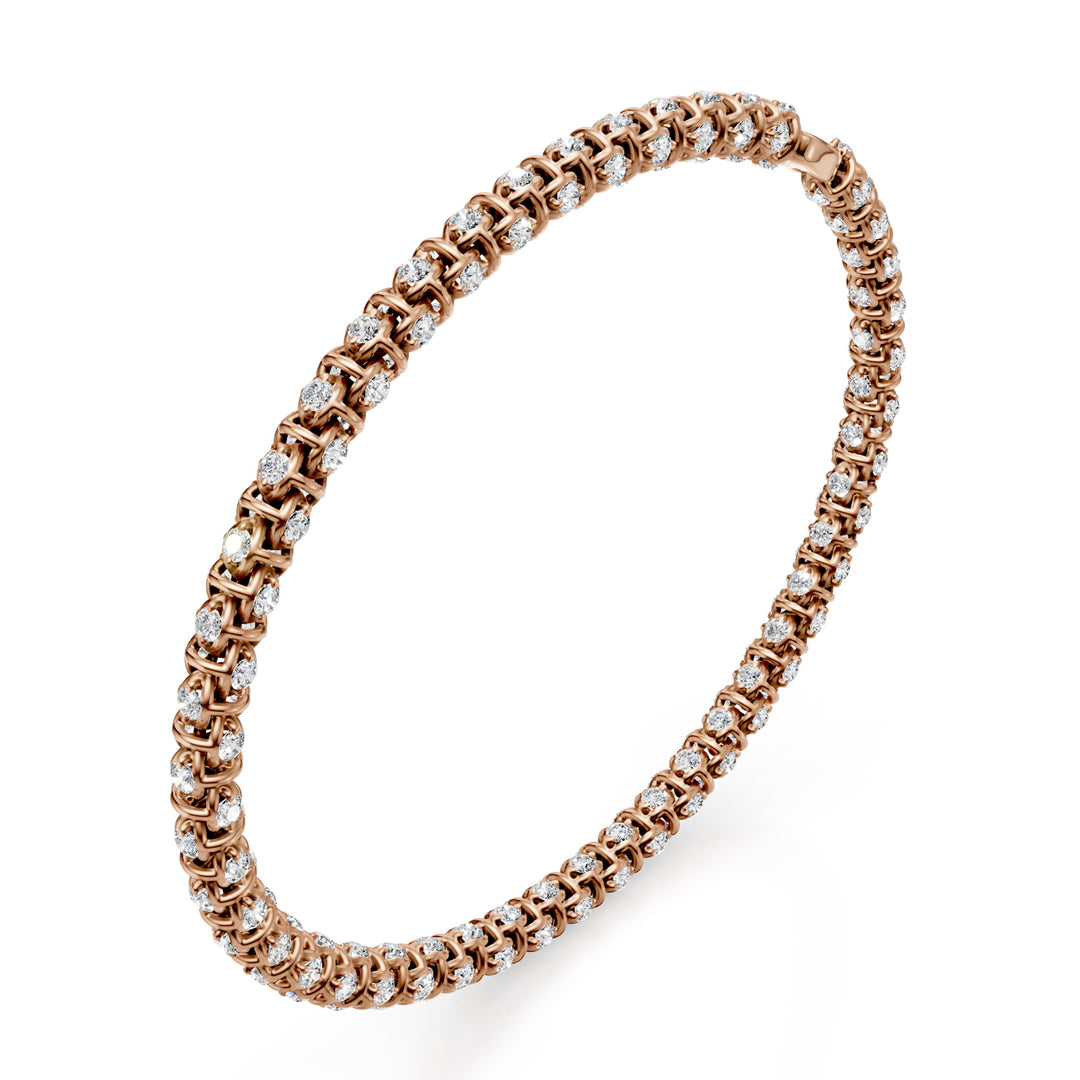 Golay soft mesh bracelet with diamonds 0.014 ct pink BD540D0017R-180-24324110037