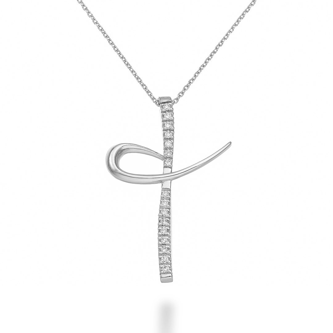 Nihama cl 18k diam. 0,09 ct kryds ND5107O4BR009