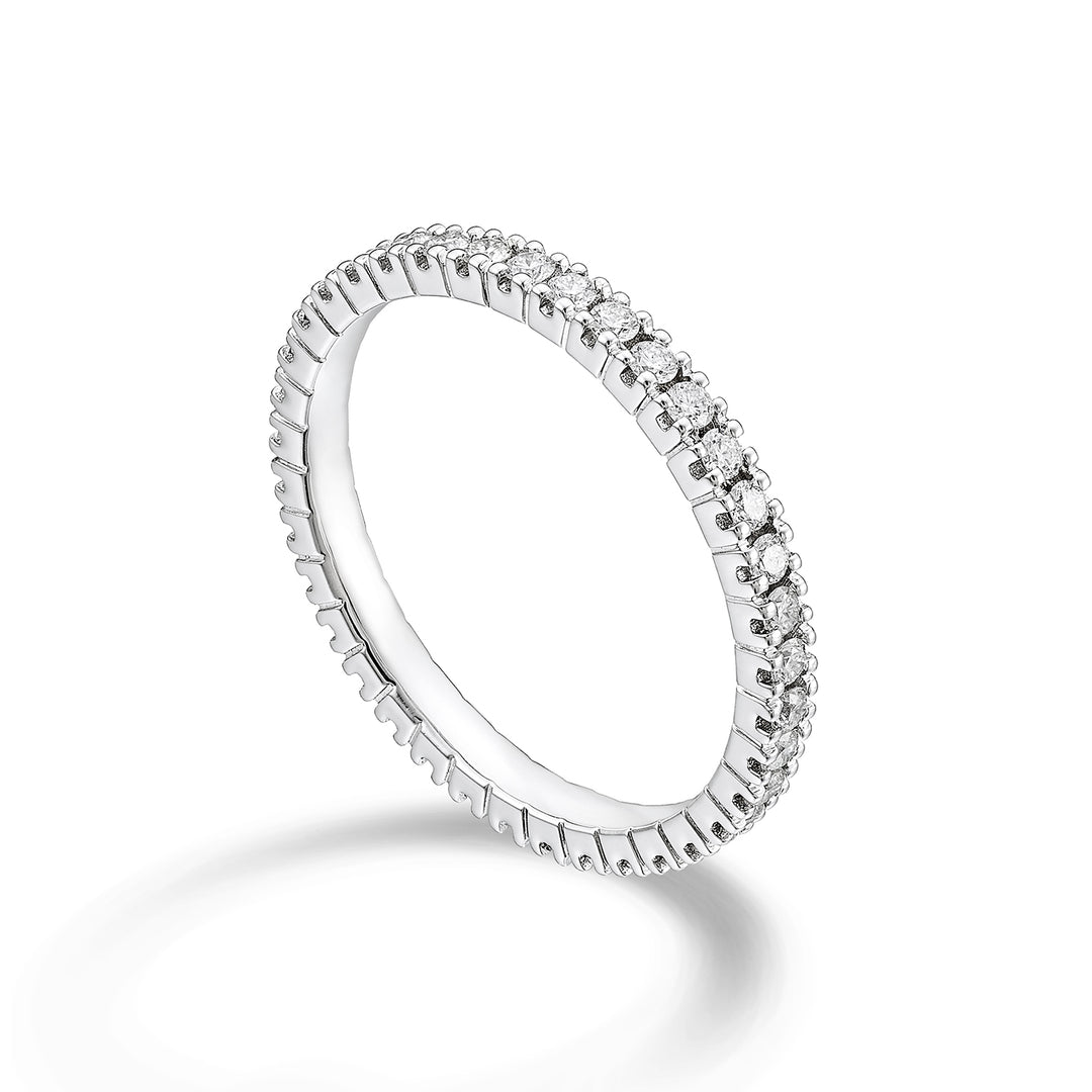 Golay linear white gold ring finger AETL022DI075B-24030110117