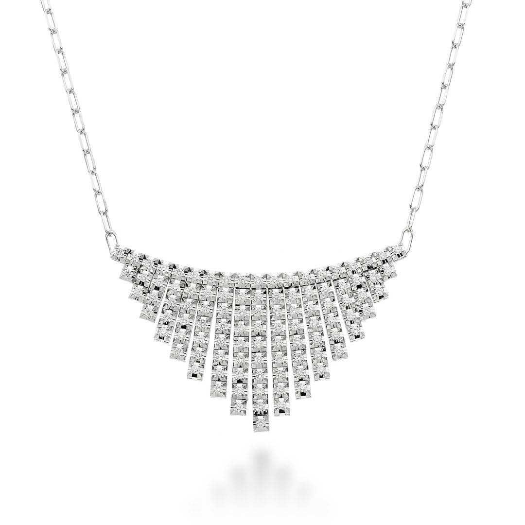 Golay multi-stone choker med "v" mønster støbt. ramme GMPF003DI-23241110038