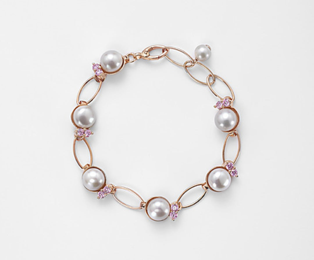 Nihama br ag925 fw bot 8,5/9 zirkoner lilla pink NB7346A3ROSA000