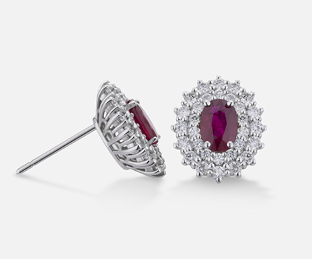 Mikiko oder 18k Rubin n. oval 6x4 ct.1,04 dia ct.0,74 MO5039O4RBN104