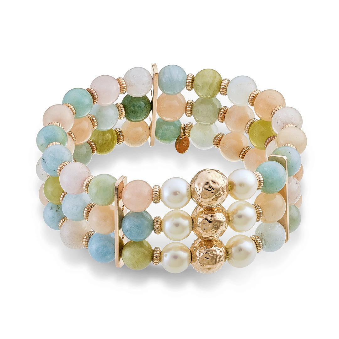 Mikiko br ag925 fw 8/8,5 morganite 8mm MB7477A3FCBI080