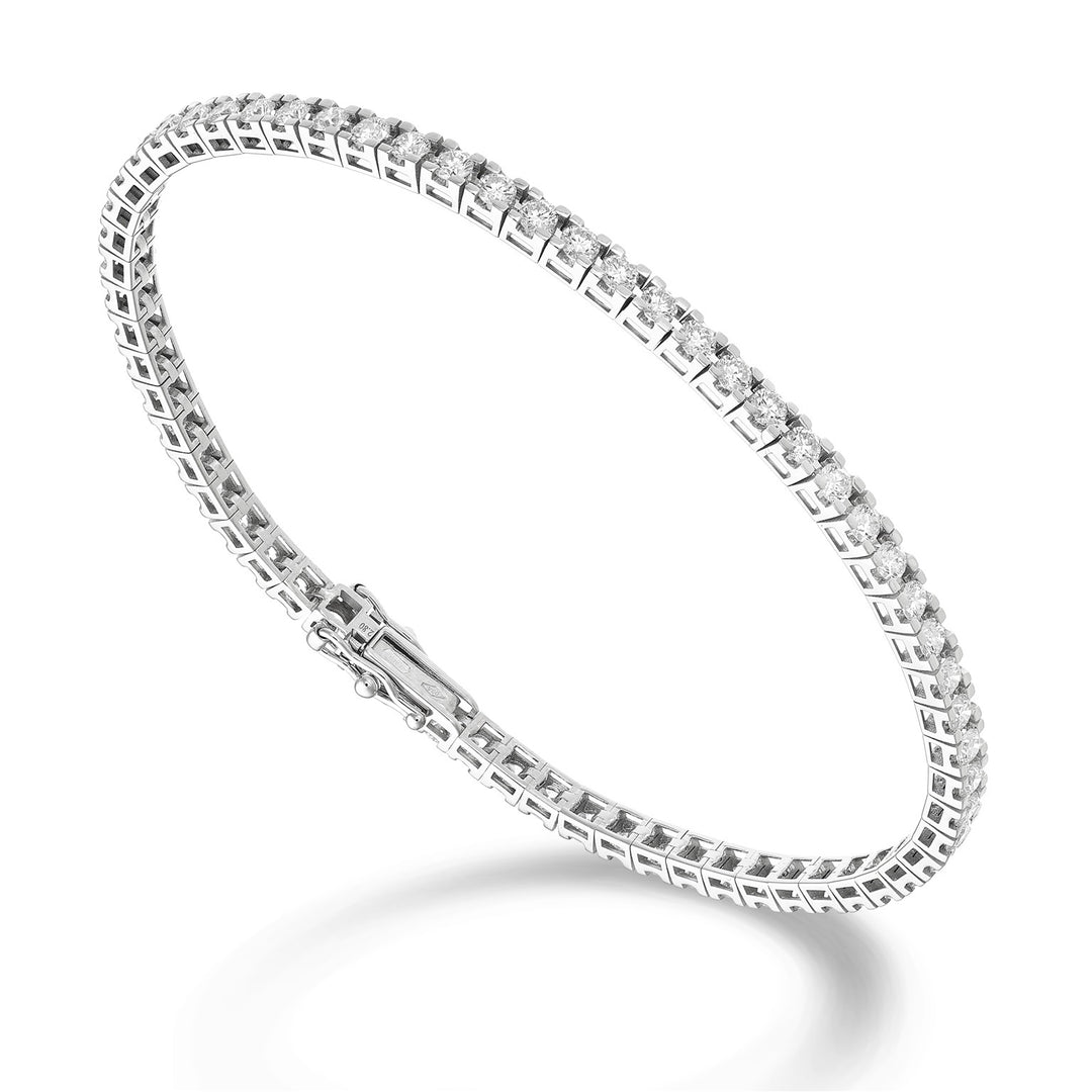 World Diamond Group tennisarmbånd med let firkantet kant 0,05 ct hver BTQ800D005-175-26114110298
