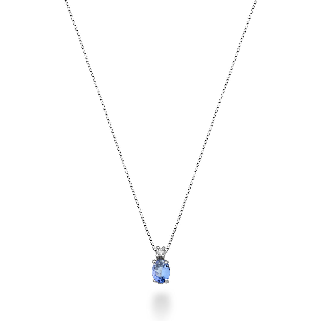 Nihama cl 9k tanzanit n. oval 5x4 ct.0,30 diam. ct.0,01 ND5181R4TZN