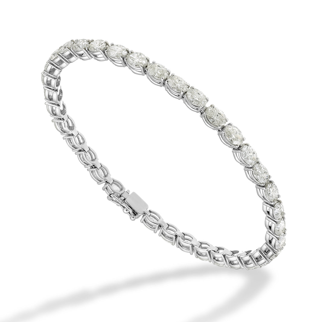 World Diamond Group tennisarmbånd med ovale diamanter BPU009DI-22217110002