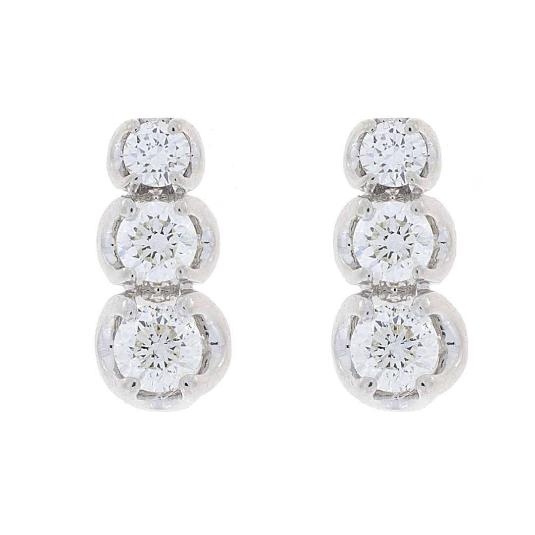 World Diamond Group abgestufte Trilogie-Ohrringe 0,54 ct ONE3004-30-14357110447