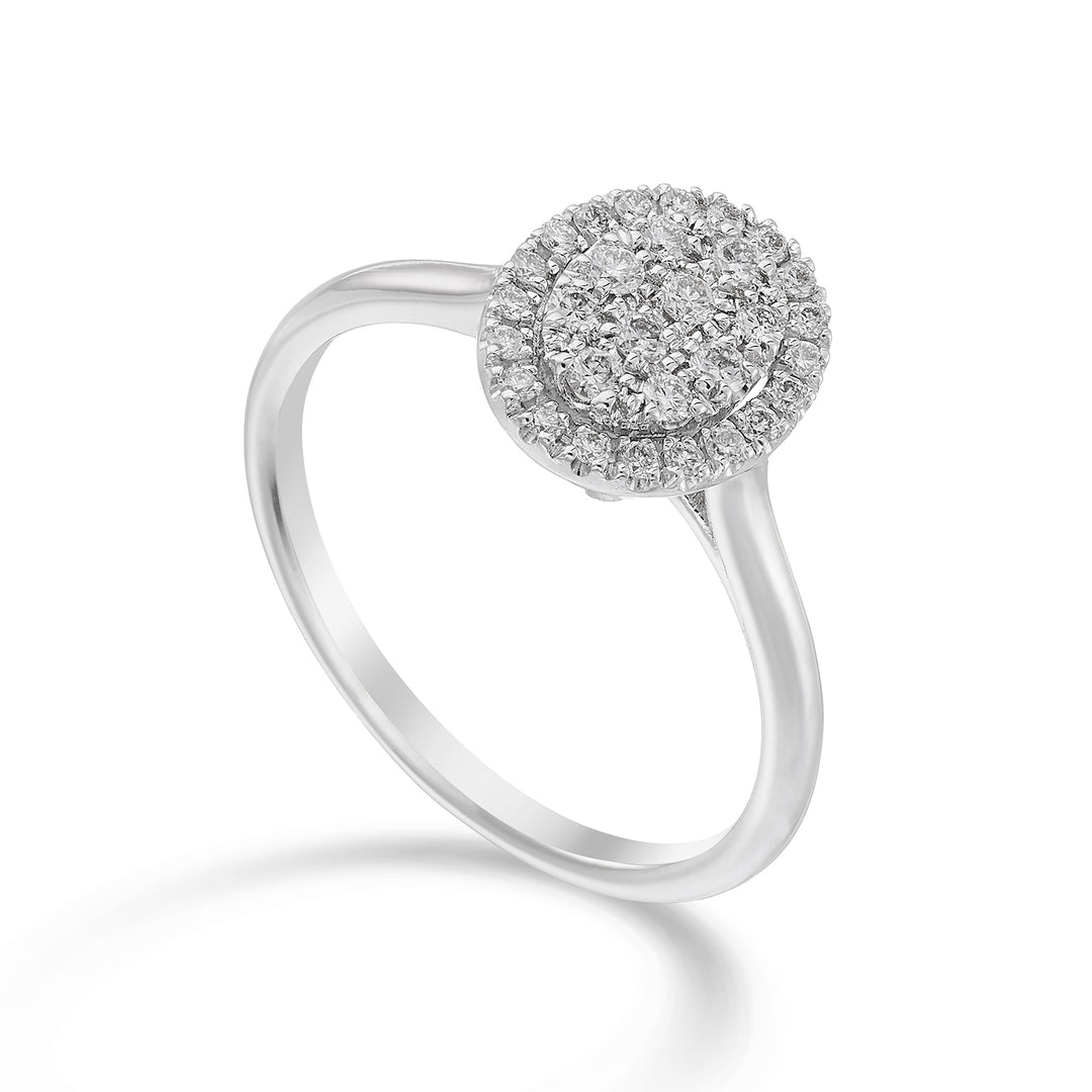 Golay oval shape multi-stone ring AMP002DI-23051110021