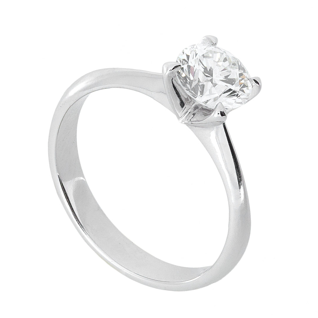 Golay solitaire ring with 4 triangular prongs ASL001WDI-26099110108