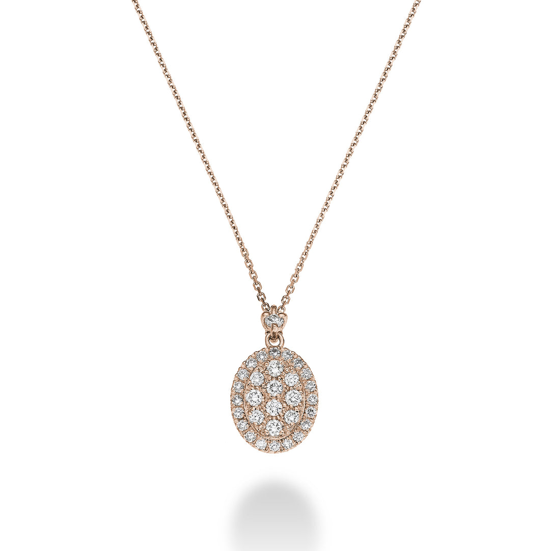 Golay multistone choker oval form rosa guld GMPC002DIR-23095110037