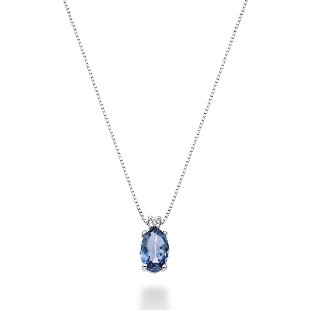 Mikiko cl 9k tanzanite n. oval 6x4 ct.0.38 diam. ct.0,01 MD5034R4TZN