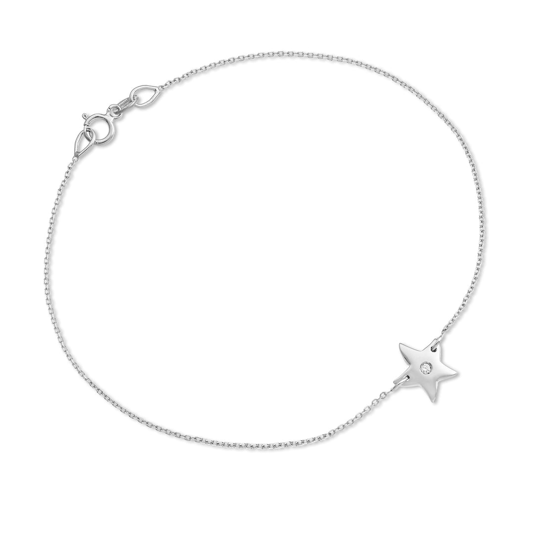 Nihama br 18k starfish 0.01 ct white gold NB5050O4BR001