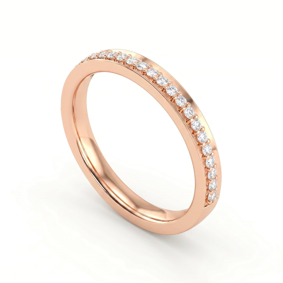 World Diamond Group en 18k smalbandig halvrunda bana, med bruna diamanter GAFEDEMG07BWO3-20