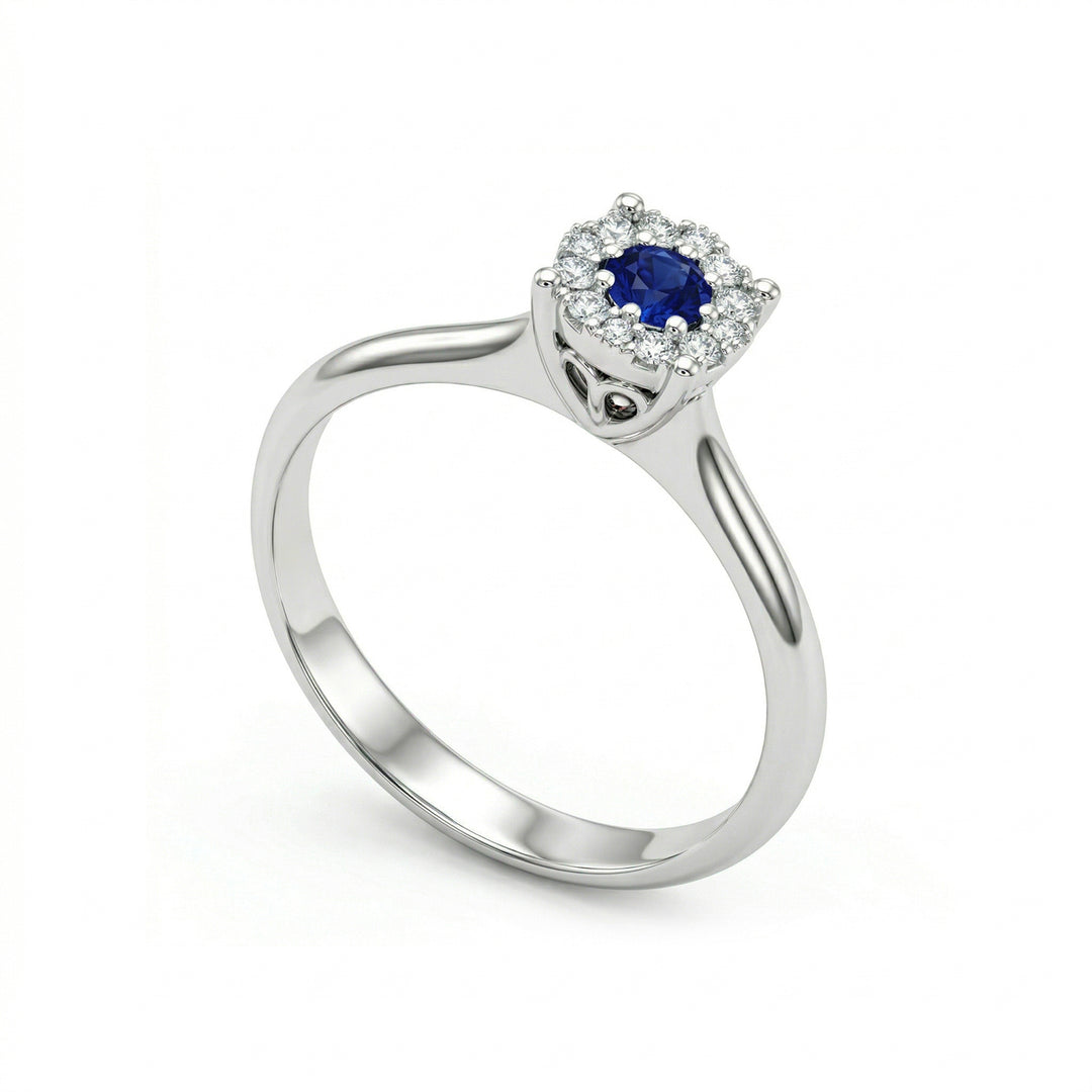 Mikiko ein 18k Saphir n. ct.0,15 Durchm. ct.0,09 MAGICE01DIZBO4